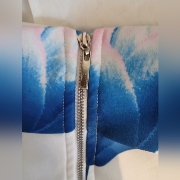 💚5/$25 Asos OSMOSE Floral Off The Shoulder Skort Romper Birds Of Paradise - Picture 5 of 7